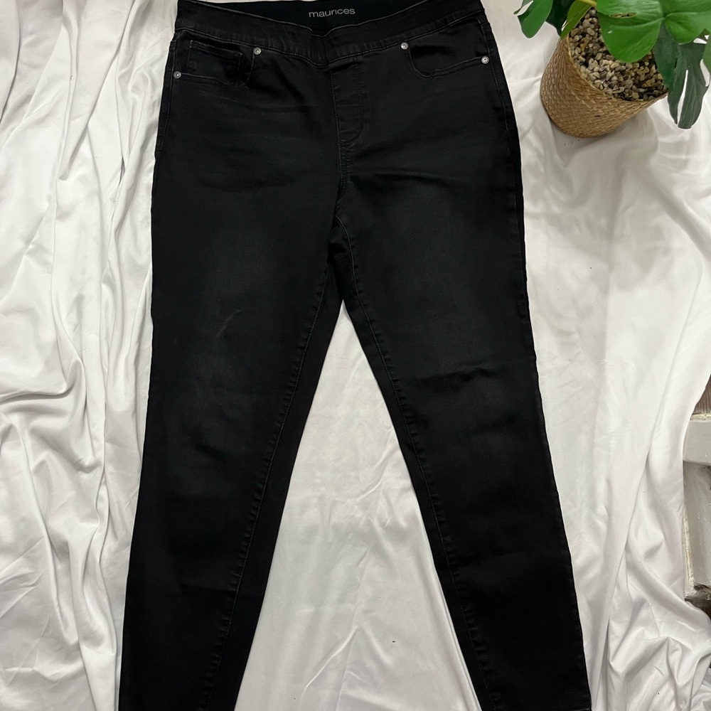 Maurices Black Skinny Jeans Classic Fit